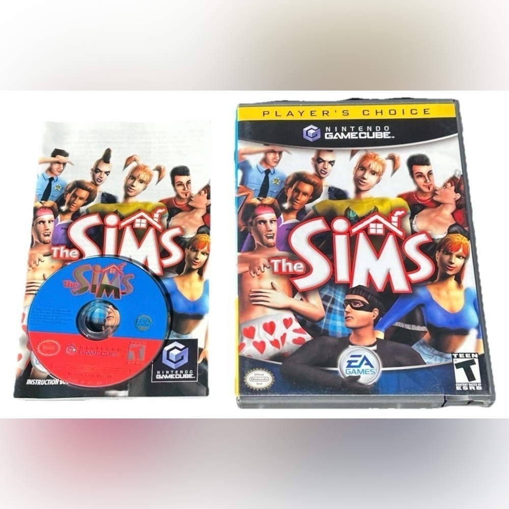 Sims Nintendo GameCube Players Choice Complete w/ Manual CIB Tested EUC